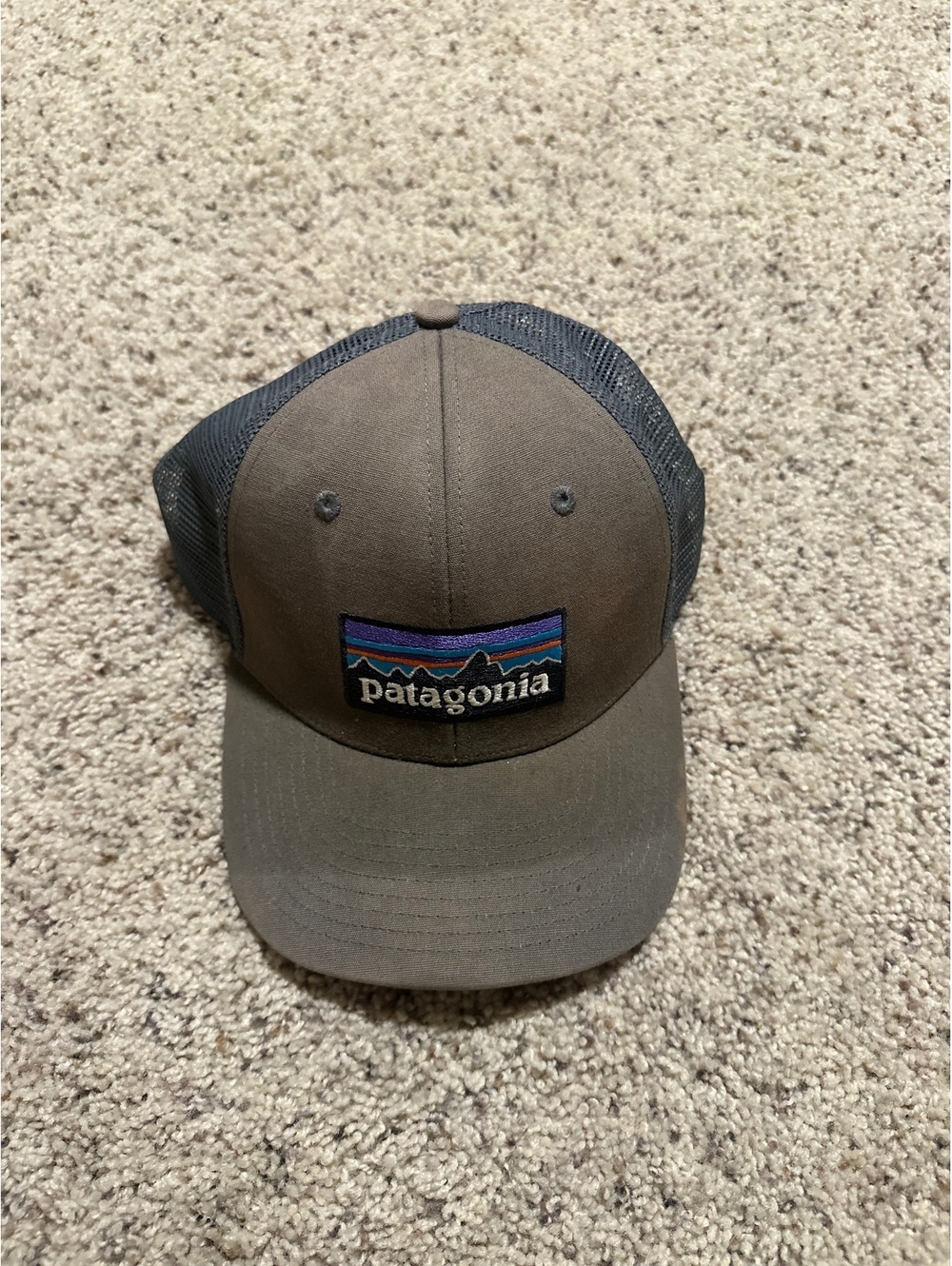 Patagonia Trucker Hat with Mesh Back in Brown and Black
